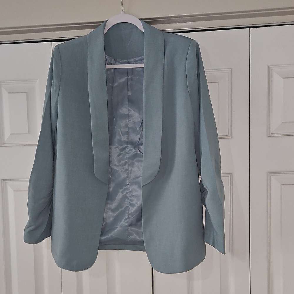 New Women's Light Blue Blazer Small